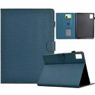 For Xiaomi Redmi Pad SE Solid Color Fiber Texture Smart Tablet Leather Case(Royal Blue) - 1