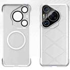 For Huawei Pura 70 Pro Borderless Upshrink Camera Protection Magnetic Phone Case(Silver) - 1