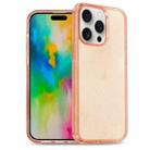 For iPhone 16 Pro Max Glitter Powder TPU Hybrid PC Phone Case(Orange) - 1