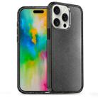 For iPhone 16 Pro Max Glitter Powder TPU Hybrid PC Phone Case(Black) - 1