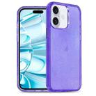 For iPhone 16 Plus Glitter Powder TPU Hybrid PC Phone Case(Purple) - 1