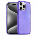 For iPhone 15 Pro Max Glitter Powder TPU Hybrid PC Phone Case(Purple) - 1