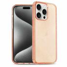 For iPhone 15 Pro Max Glitter Powder TPU Hybrid PC Phone Case(Orange) - 1
