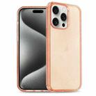 For iPhone 15 Pro Glitter Powder TPU Hybrid PC Phone Case(Orange) - 1