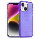 For iPhone 14 Plus Glitter Powder TPU Hybrid PC Phone Case(Purple) - 1