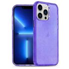 For iPhone 13 Pro Glitter Powder TPU Hybrid PC Phone Case(Purple) - 1