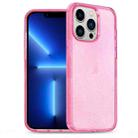 For iPhone 13 Pro Glitter Powder TPU Hybrid PC Phone Case(Pink) - 1