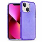 For iPhone 13 Glitter Powder TPU Hybrid PC Phone Case(Purple) - 1