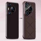 For Huawei Pura 70 Ultra Borderless Upshrink Camera Protection Phone Case(Brown) - 1