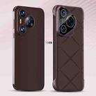 For Huawei Pura 70 Borderless Upshrink Camera Protection Phone Case(Brown) - 1