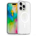 For iPhone 16 Pro Max Glitter Powder TPU Hybrid PC MagSafe Phone Case(Translucent) - 1