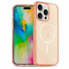 For iPhone 16 Pro Max Glitter Powder TPU Hybrid PC MagSafe Phone Case(Orange) - 1