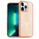 For iPhone 12 Pro Max Glitter Powder TPU Hybrid PC MagSafe Phone Case(Orange) - 1