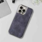 For iPhone 16 Electroplated Side PU Hybrid TPU MagSafe Phone Case(Blue) - 2