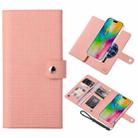 For iPhone 16 ViLi GHA-C Series RFID MagSafe Magnetic Flip Leather Phone Case(Pink) - 1