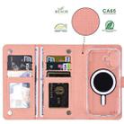 For iPhone 16 ViLi GHA-C Series RFID MagSafe Magnetic Flip Leather Phone Case(Pink) - 2