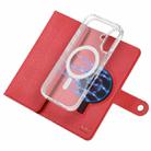For iPhone 16 ViLi GHA-C Series RFID MagSafe Magnetic Flip Leather Phone Case(Red) - 3