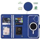 For iPhone 16 ViLi GHA-C Series RFID MagSafe Magnetic Flip Leather Phone Case(Blue) - 2