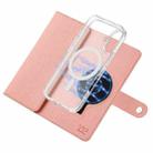 For iPhone 16 Plus ViLi GHA-C Series RFID MagSafe Magnetic Flip Leather Phone Case(Pink) - 3