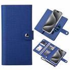 For iPhone 15 Pro ViLi GHA-C Series RFID MagSafe Magnetic Flip Leather Phone Case(Blue) - 1