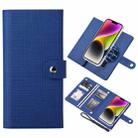 For iPhone 14 ViLi GHA-C Series RFID MagSafe Magnetic Flip Leather Phone Case(Blue) - 1