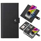 For iPhone 14 Plus ViLi GHA-C Series RFID MagSafe Magnetic Flip Leather Phone Case(Black) - 1