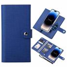 For iPhone 14 Pro Max ViLi GHA-C Series RFID MagSafe Magnetic Flip Leather Phone Case(Blue) - 1