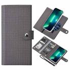 For iPhone 13 Pro Max ViLi GHA-C Series RFID MagSafe Magnetic Flip Leather Phone Case(Grey) - 1