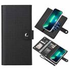 For iPhone 13 Pro Max ViLi GHA-C Series RFID MagSafe Magnetic Flip Leather Phone Case(Black) - 1