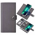 For iPhone 13 Pro ViLi GHA-C Series RFID MagSafe Magnetic Flip Leather Phone Case(Grey) - 1