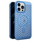 For iPhone 12 Pro Max Hollow Cooling MagSafe Phone Case(Sky Blue) - 1