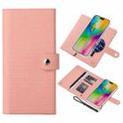 For iPhone 16 ViLi GHB-C Series RFID MagSafe Magnetic Flip Leather Phone Case(Pink) - 1