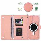 For iPhone 16 ViLi GHB-C Series RFID MagSafe Magnetic Flip Leather Phone Case(Pink) - 2