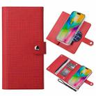 For iPhone 16 ViLi GHB-C Series RFID MagSafe Magnetic Flip Leather Phone Case(Red) - 1