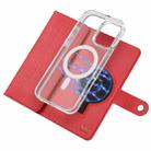 For iPhone 16 ViLi GHB-C Series RFID MagSafe Magnetic Flip Leather Phone Case(Red) - 3