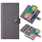 For iPhone 16 Plus ViLi GHB-C Series RFID MagSafe Magnetic Flip Leather Phone Case(Grey) - 1