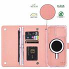 For iPhone 15 ViLi GHB-C Series RFID MagSafe Magnetic Flip Leather Phone Case(Pink) - 2