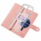 For iPhone 15 ViLi GHB-C Series RFID MagSafe Magnetic Flip Leather Phone Case(Pink) - 3