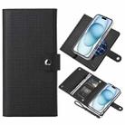 For iPhone 15 ViLi GHB-C Series RFID MagSafe Magnetic Flip Leather Phone Case(Black) - 1