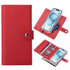 For iPhone 15 ViLi GHB-C Series RFID MagSafe Magnetic Flip Leather Phone Case(Red) - 1