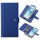 For iPhone 15 ViLi GHB-C Series RFID MagSafe Magnetic Flip Leather Phone Case(Blue) - 1