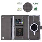 For iPhone 15 Plus ViLi GHB-C Series RFID MagSafe Magnetic Flip Leather Phone Case(Grey) - 2