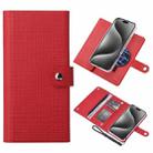 For iPhone 15 Pro ViLi GHB-C Series RFID MagSafe Magnetic Flip Leather Phone Case(Red) - 1