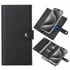 For iPhone 15 Pro Max ViLi GHB-C Series RFID MagSafe Magnetic Flip Leather Phone Case(Black) - 1