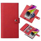 For iPhone 14 ViLi GHB-C Series RFID MagSafe Magnetic Flip Leather Phone Case(Red) - 1