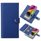 For iPhone 14 ViLi GHB-C Series RFID MagSafe Magnetic Flip Leather Phone Case(Blue) - 1