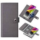 For iPhone 14 Plus ViLi GHB-C Series RFID MagSafe Magnetic Flip Leather Phone Case(Grey) - 1