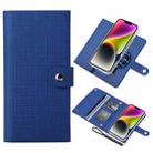 For iPhone 14 Plus ViLi GHB-C Series RFID MagSafe Magnetic Flip Leather Phone Case(Blue) - 1