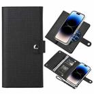 For iPhone 14 Pro ViLi GHB-C Series RFID MagSafe Magnetic Flip Leather Phone Case(Black) - 1