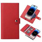 For iPhone 14 Pro ViLi GHB-C Series RFID MagSafe Magnetic Flip Leather Phone Case(Red) - 1